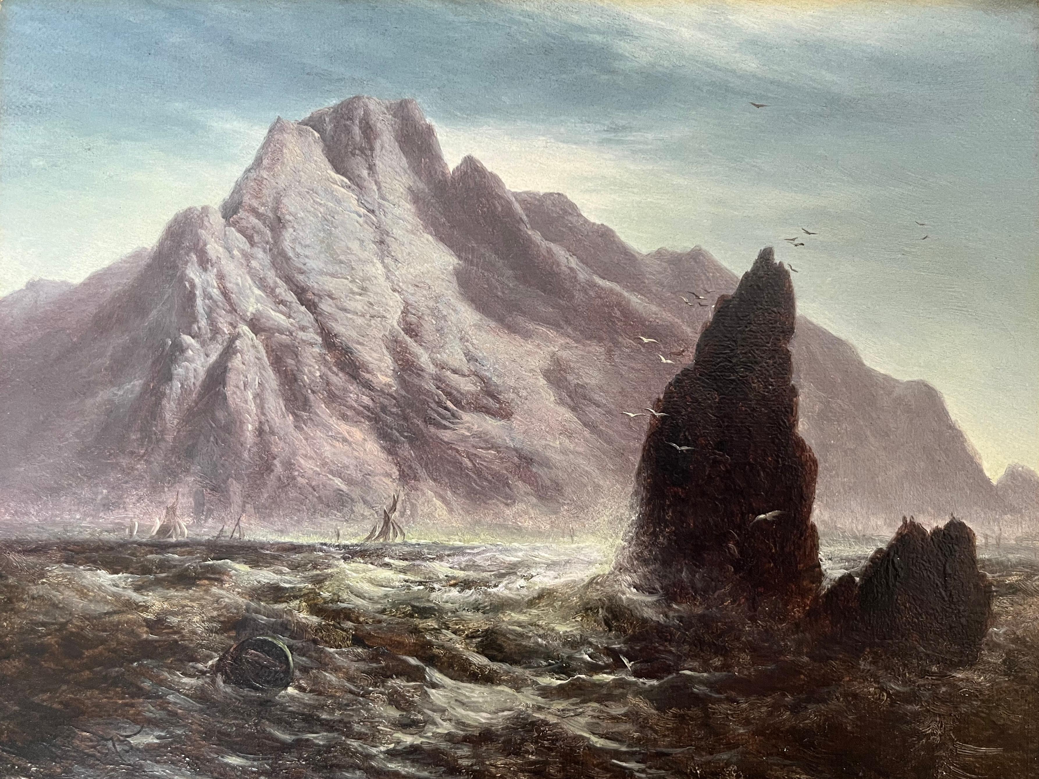 Walter Heath Williams, viktorianische, gebirgige Küstenlandschaft im Angebot 3