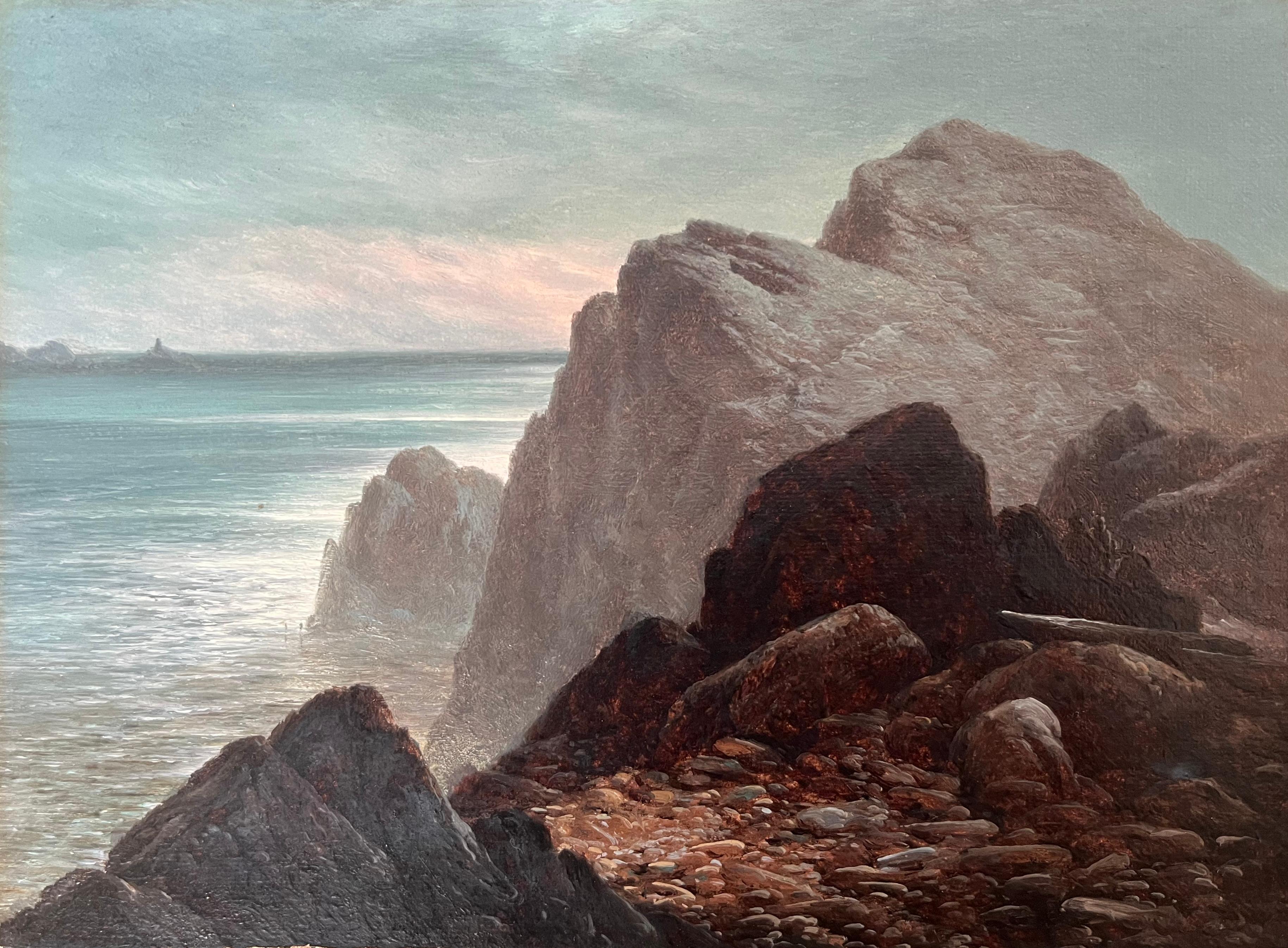 Walter Heath Williams, viktorianische, gebirgige Küstenlandschaft im Angebot 3