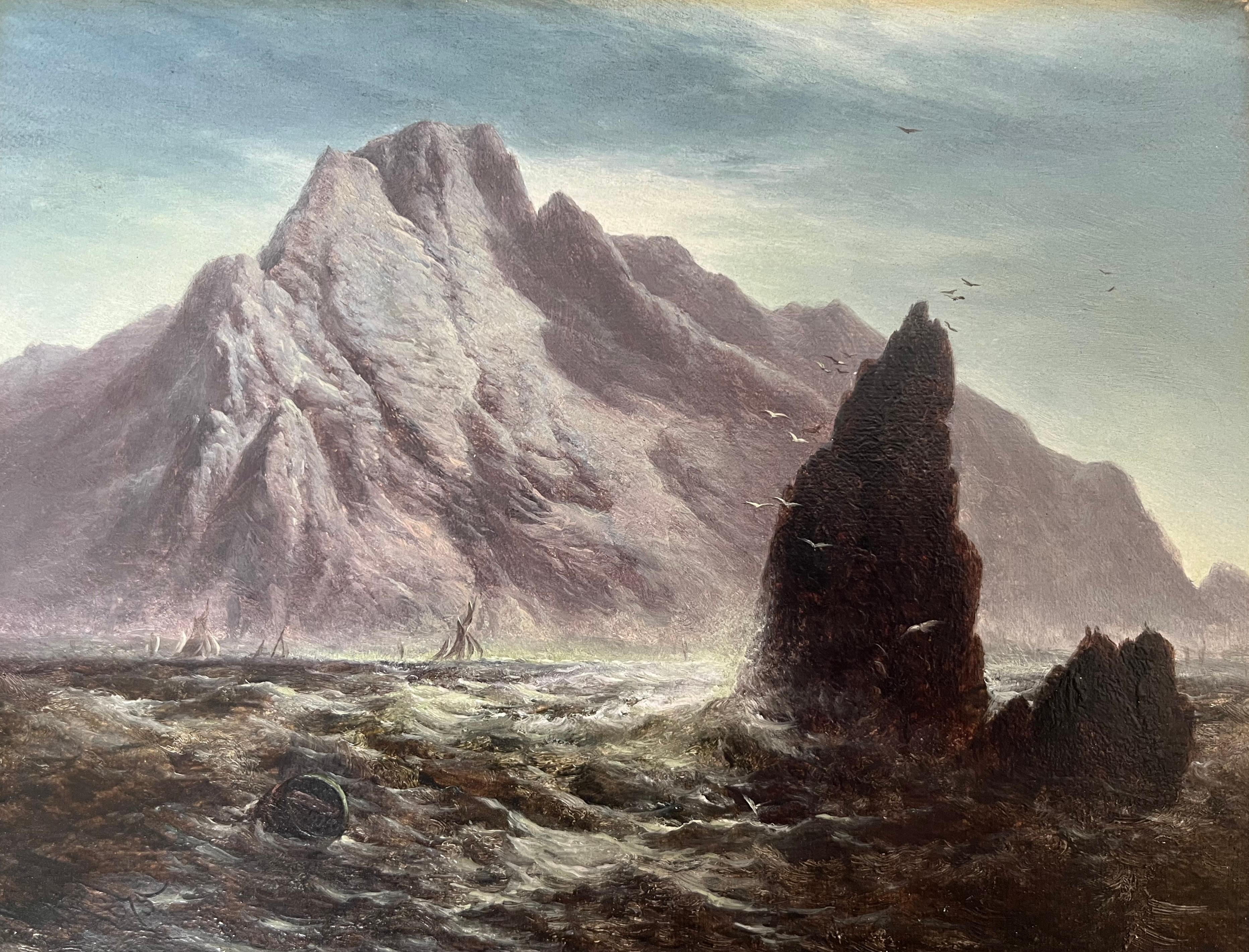 Walter Heath Williams, viktorianische, gebirgige Küstenlandschaft im Angebot 4