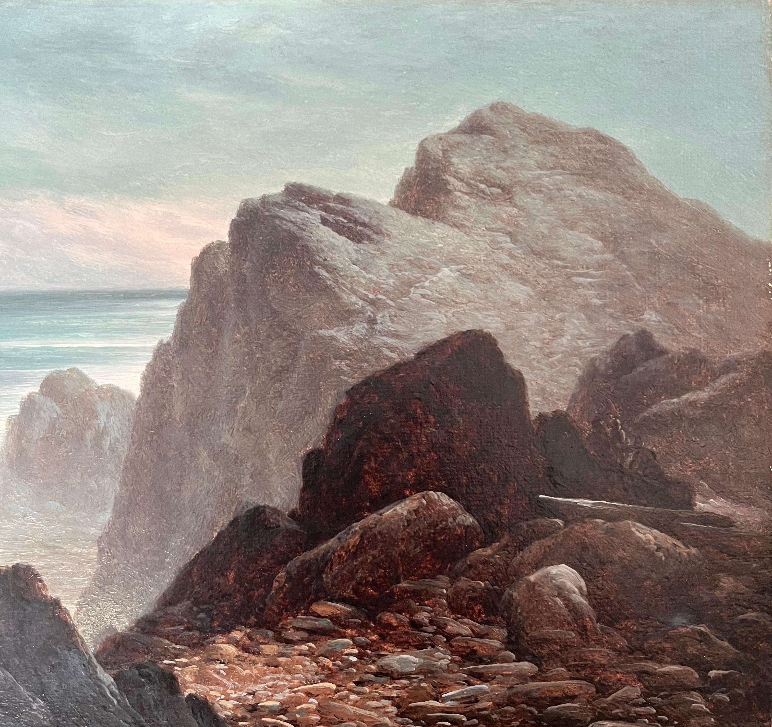 Walter Heath Williams, viktorianische, gebirgige Küstenlandschaft im Angebot 7