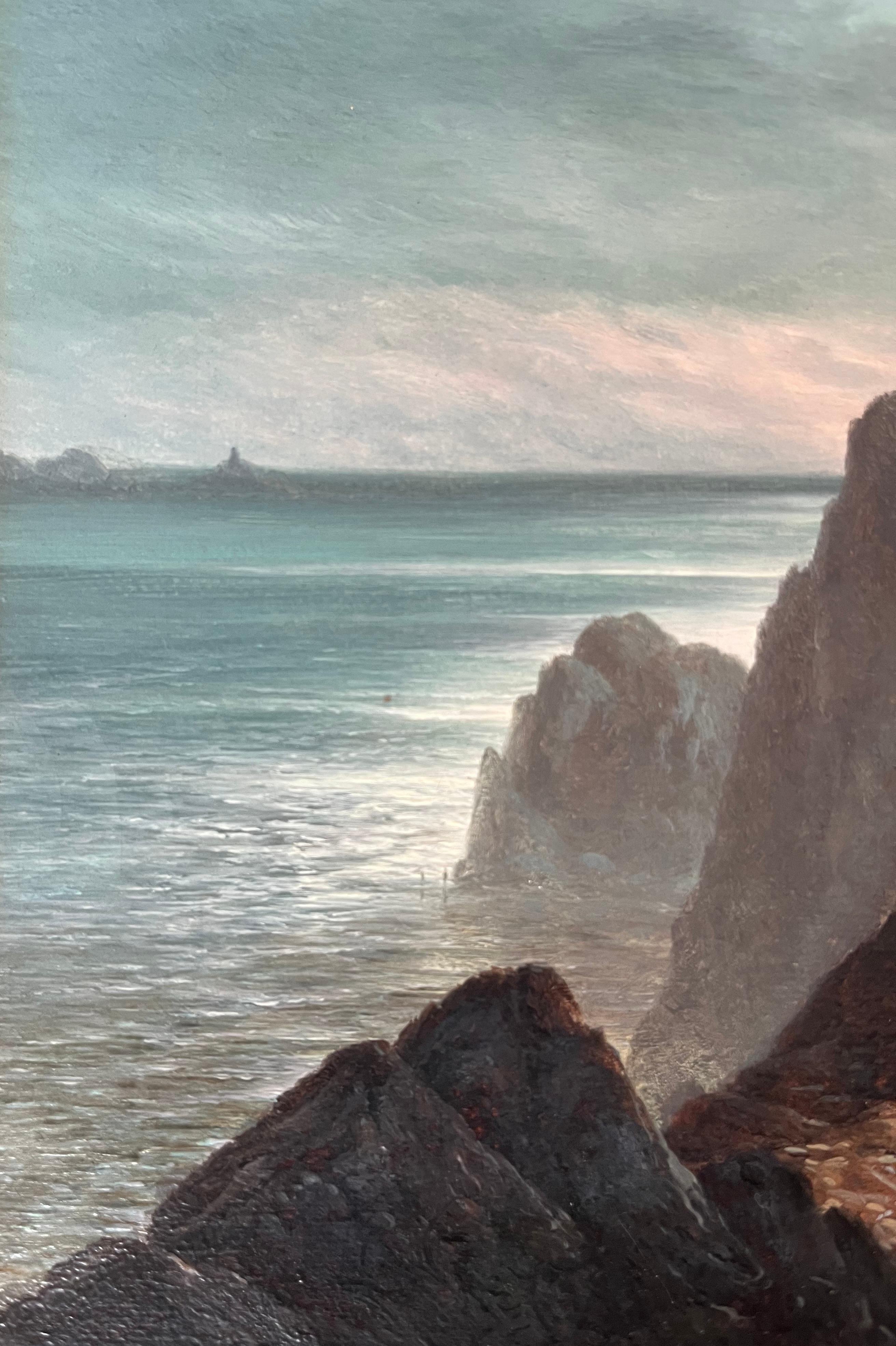 Walter Heath Williams, viktorianische, gebirgige Küstenlandschaft im Angebot 8