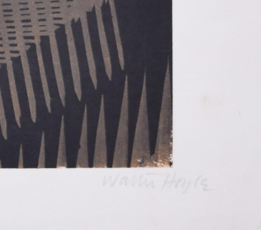 Impression linogravure de Walter Hoyle pour le King's College de Cambridge en vente 5