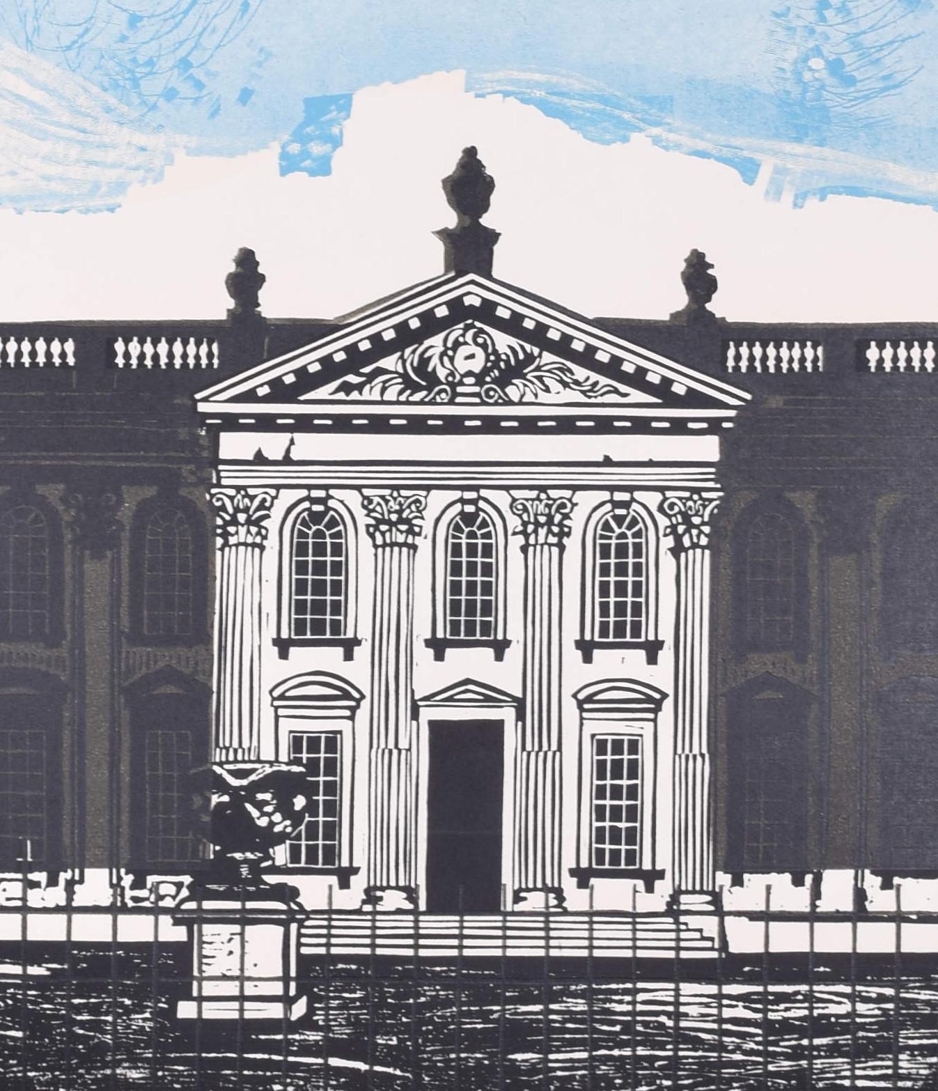 Senate House, Cambridge University linocut print by Walter Hoyle For Sale 1