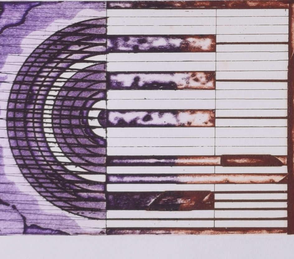 Untitled Abstract, linocut by Walter Hoyle For Sale 2