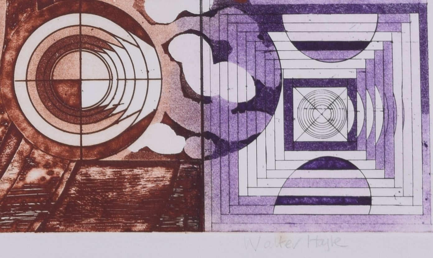Untitled Abstract, linocut by Walter Hoyle For Sale 4