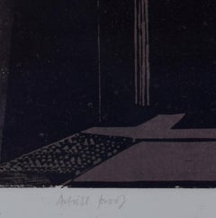 Walter Hoyle Jesus College Cambridge linocut print Modern British Art