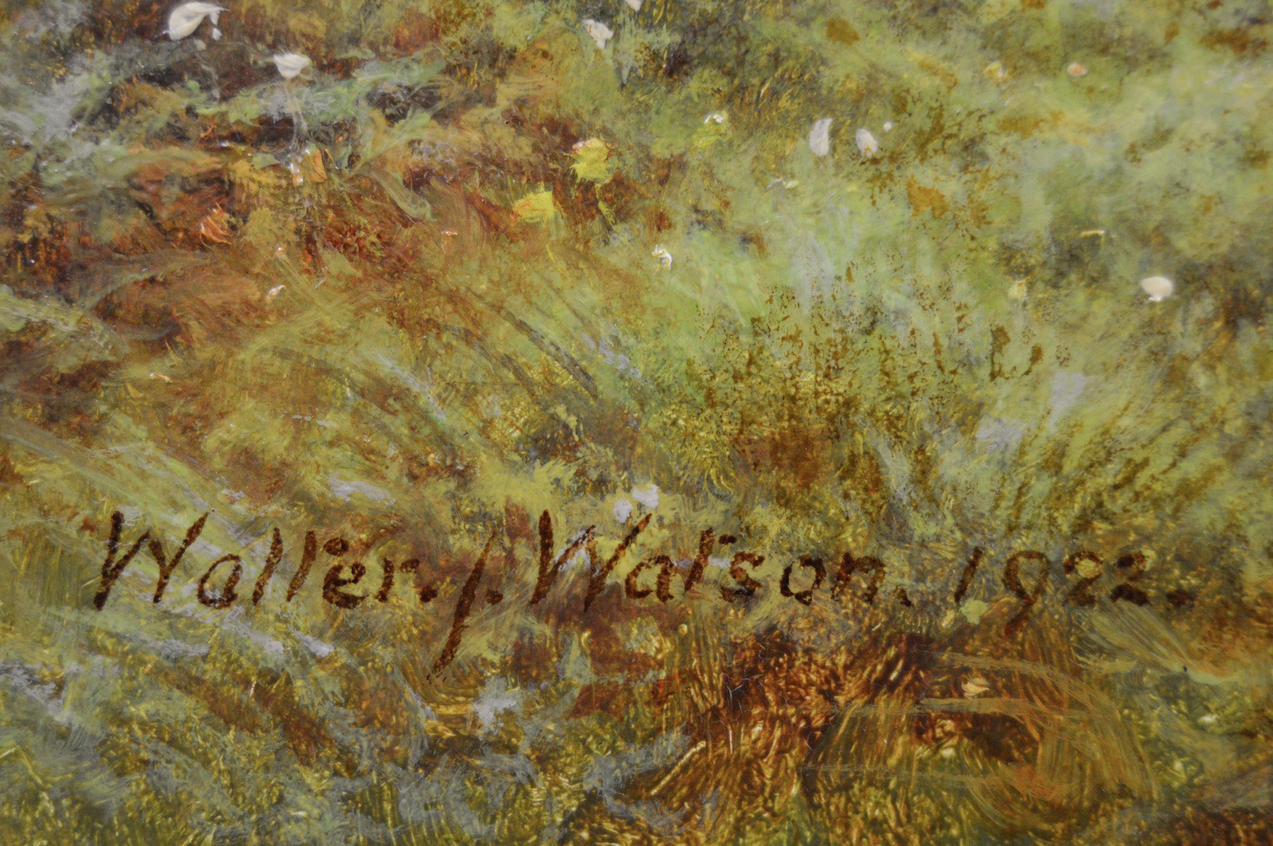Peinture à l'huile galloise de la rivière Llugwy, Paysage du Nord du Pays de Galles en vente 3