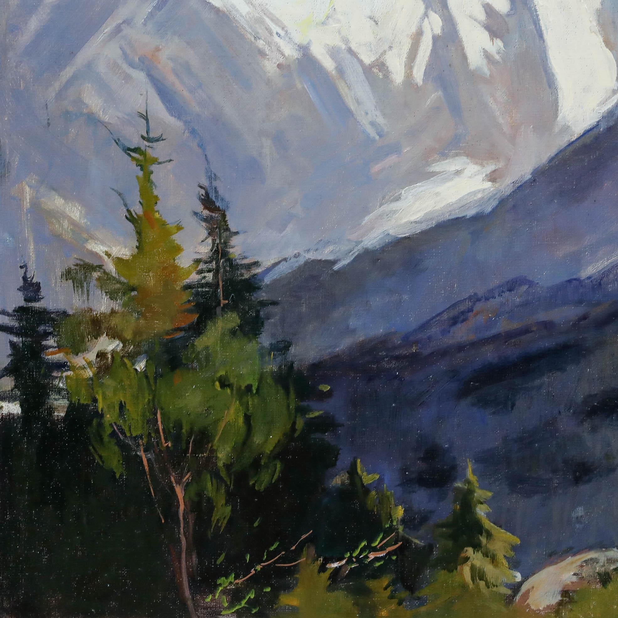 J. Wats - 20th Century Oil, Grossglockner, Austria For Sale 1
