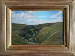 Etruscan School landscape oil by 19th Century British artist Walter James