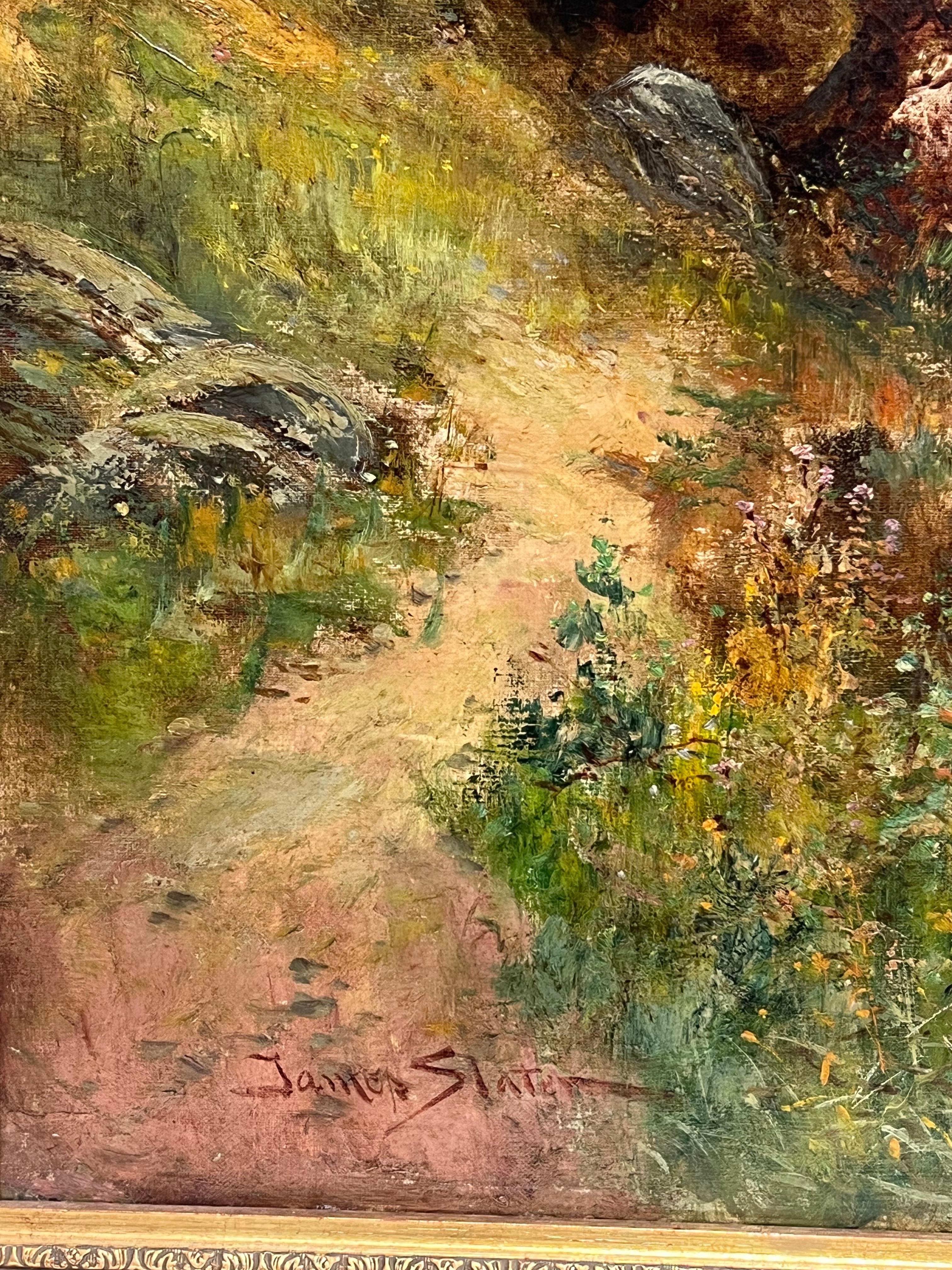 Pascoli tranquilli
di Walter James Slater (Regno Unito, 1845-1923)
olio su tela firmato, incorniciato 
incorniciato: 41,5 x 33 pollici
tela: 36 x 28 pollici
Provenienza: collezione privata, Regno Unito
Condizioni: ottime condizioni

Per ulteriori
