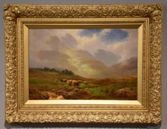 Oil Painting by Walter James Watson "On the Moor, Glen Lyon, Perthshire"