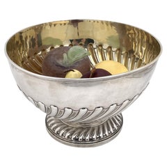 Walter and John Barnard Vergoldetes Sterling Silber 1892 Viktorianische Punch Bowl Tafelaufsatz