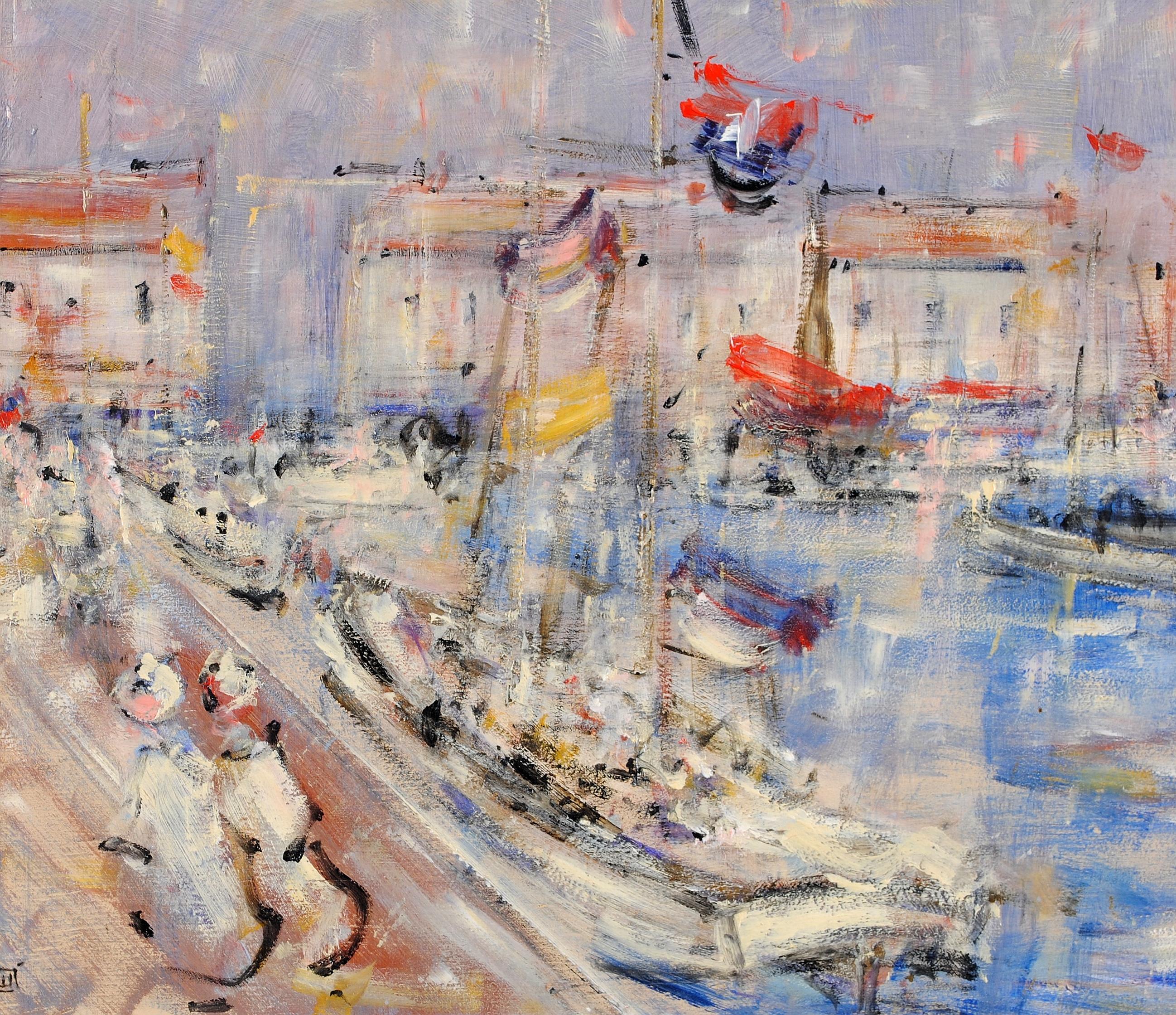 Un bellissimo olio su tavola del XX secolo del popolarissimo artista impressionista inglese Walter John Beauvais. Quest'opera raffigura delle signore alla moda che passeggiano su un lungomare della costa francese.

Questo studio impressionista