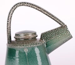 Walter Keeler Salt Glazed Studio Pottery Gun Barrel Teapot