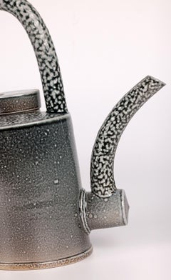 Walter Keeler Salt Glazed Studio Pottery Leaning Teapot