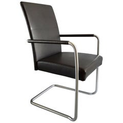 Poltrone in pelle nera Walter Knoll, Line Jason, Austria, 1997