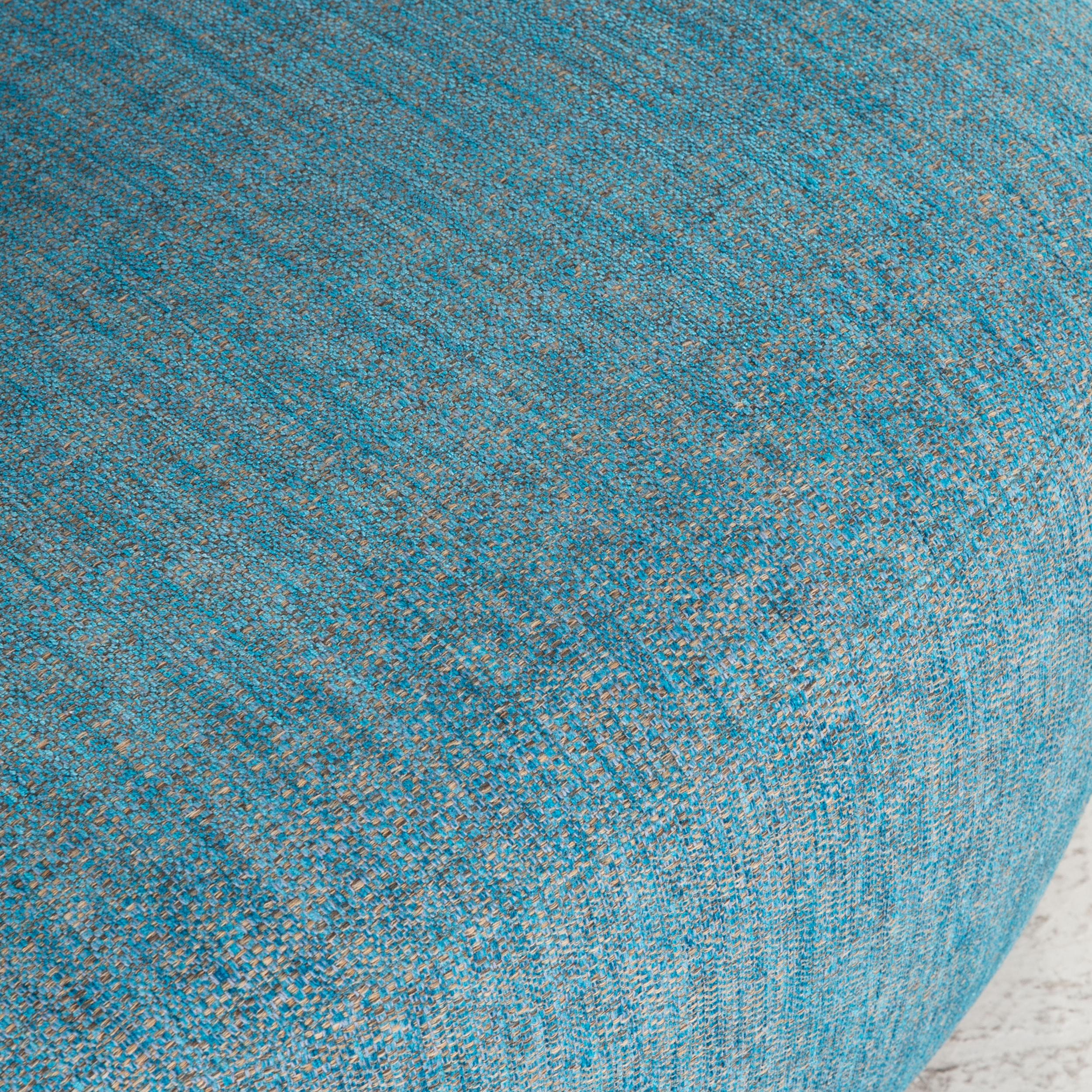 Modern Walter Knoll Boa Fabric Armchair Set Blue For Sale