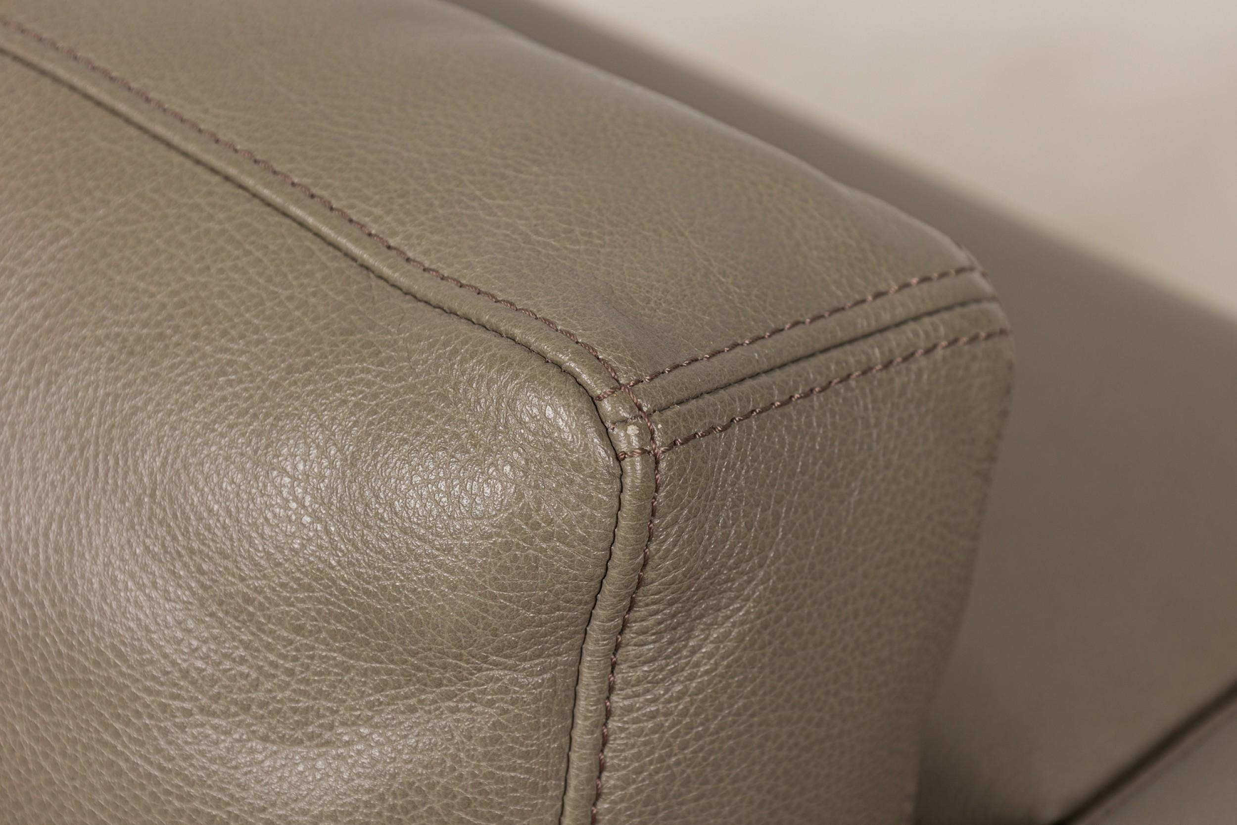 Walter Knoll Sillón Contemporáneo de Piel Gris en venta 1