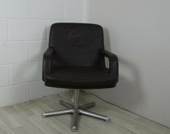 Walter Knoll Executive Designer Swivel Chair in Premium Chocolate Leather
