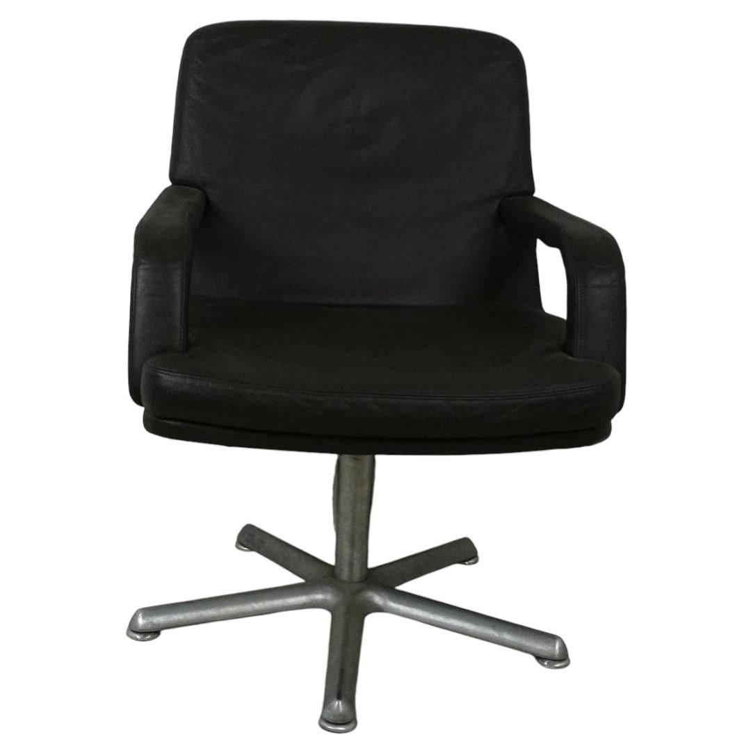 Walter Knoll Executive Designer Swivel Chair in Premium Chocolate Leather For Sale