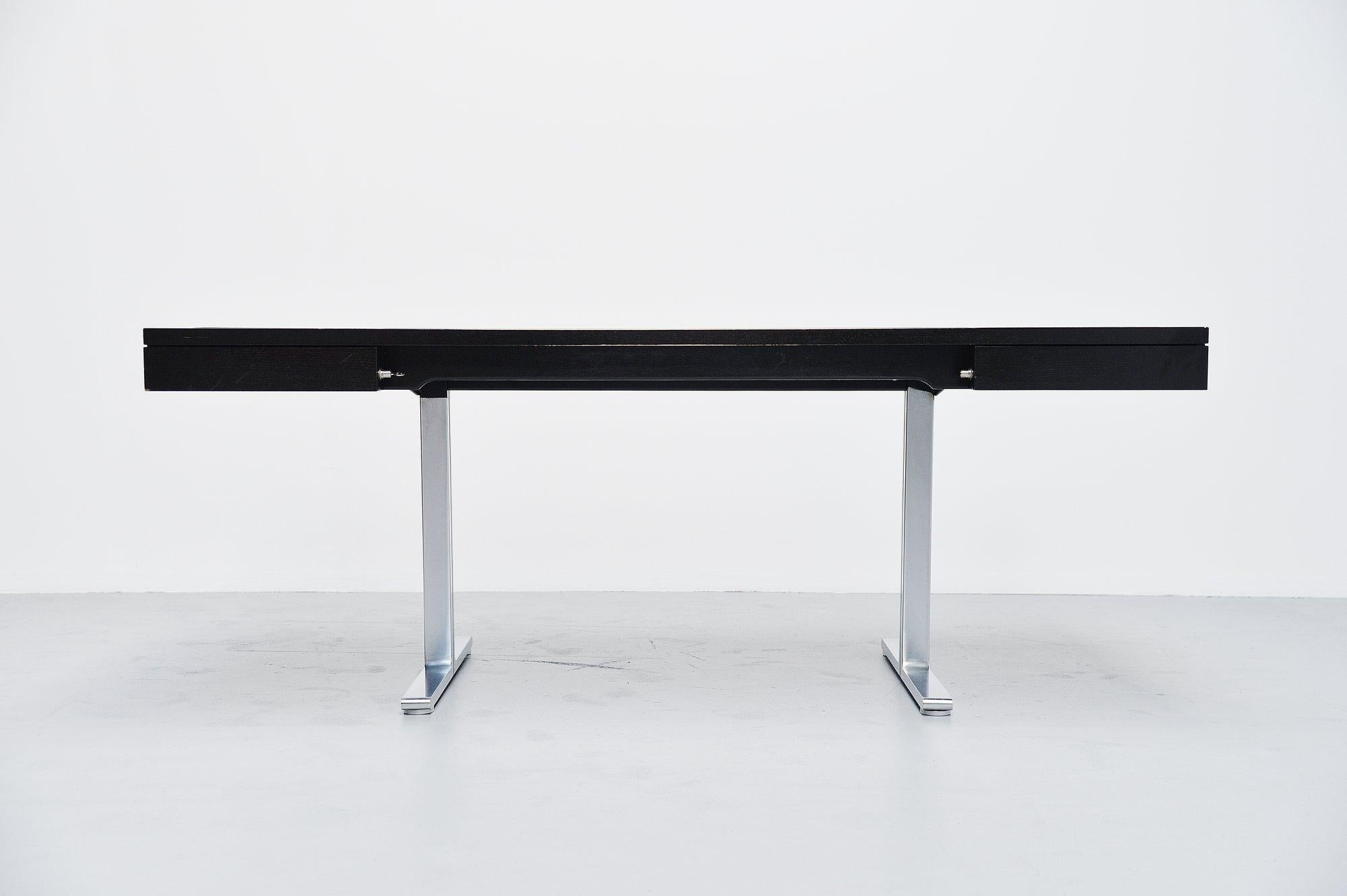Stainless Steel Walter Knoll Executive Desk, Germany, 1970