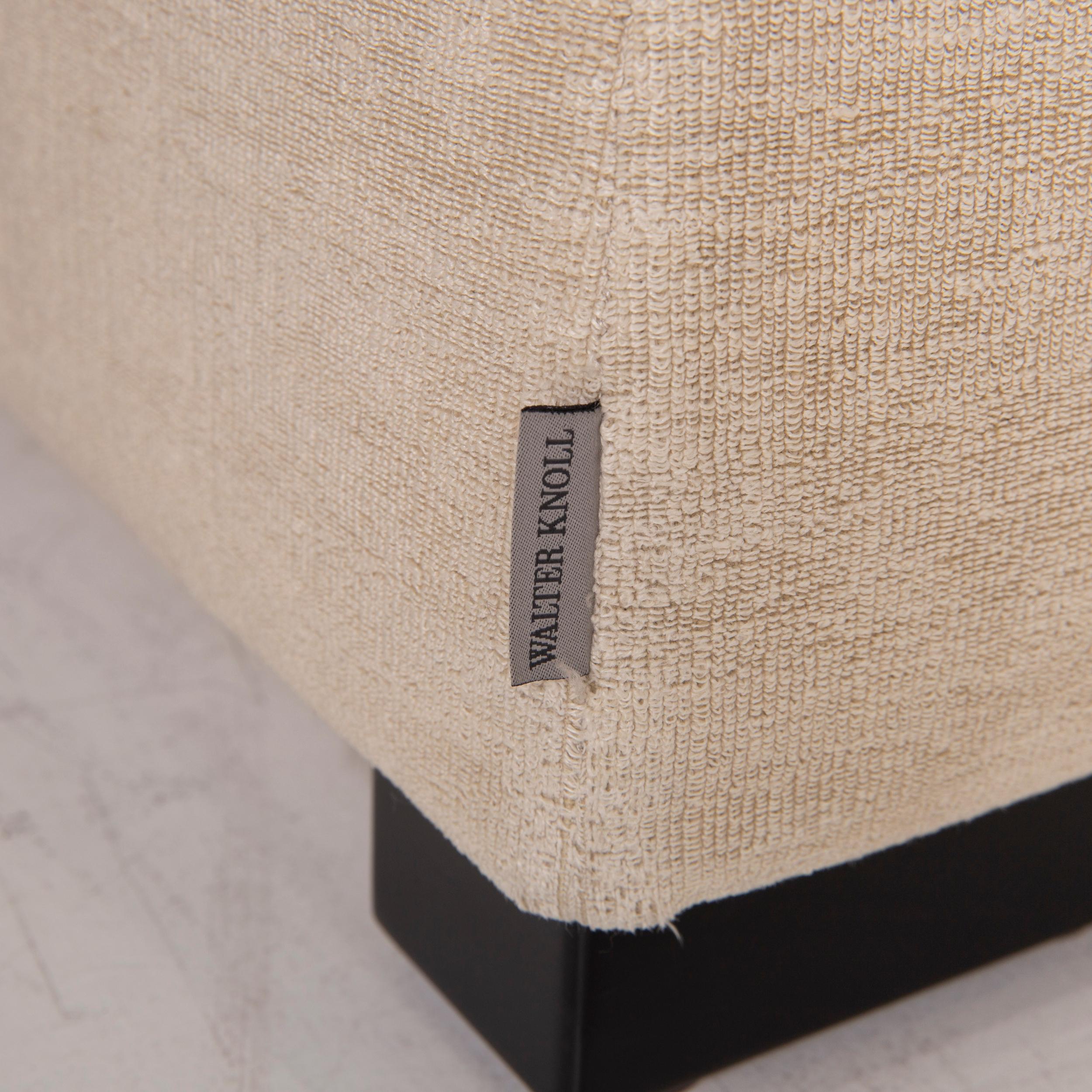 Walter Knoll Fabric Stool Cream In Fair Condition For Sale In Cologne, DE