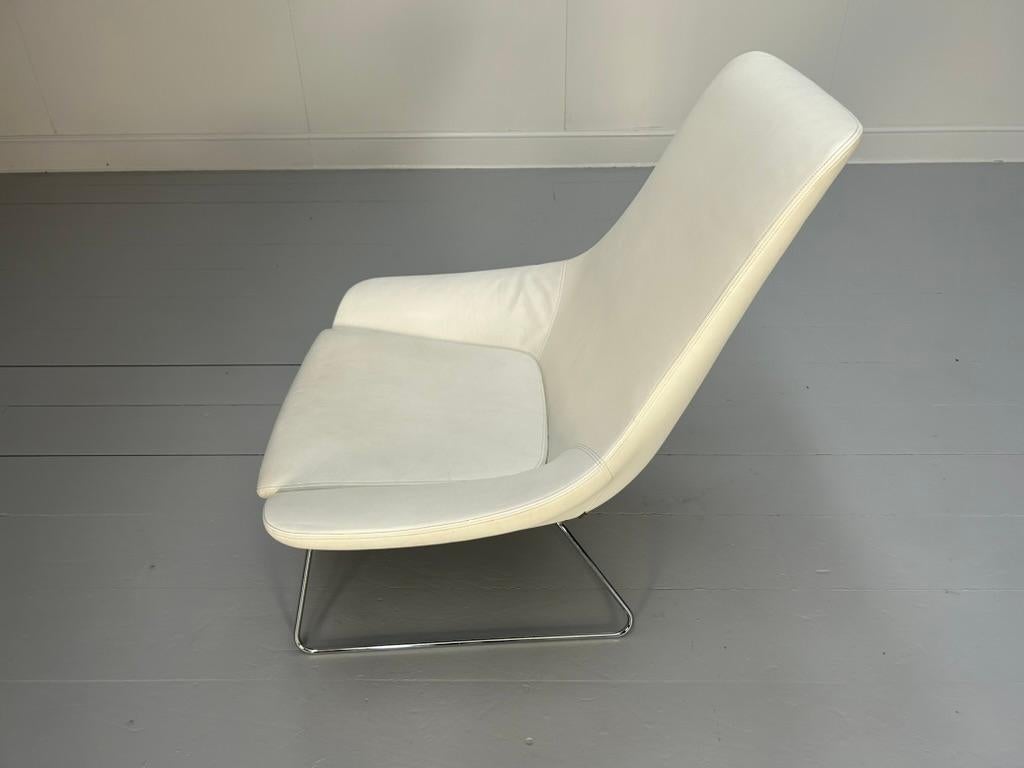 Walter Knoll: Sessel „Flow“ aus weißem Leder im Angebot 5