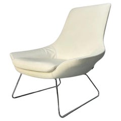 Walter Knoll "Flow" Armchair - In White Leather