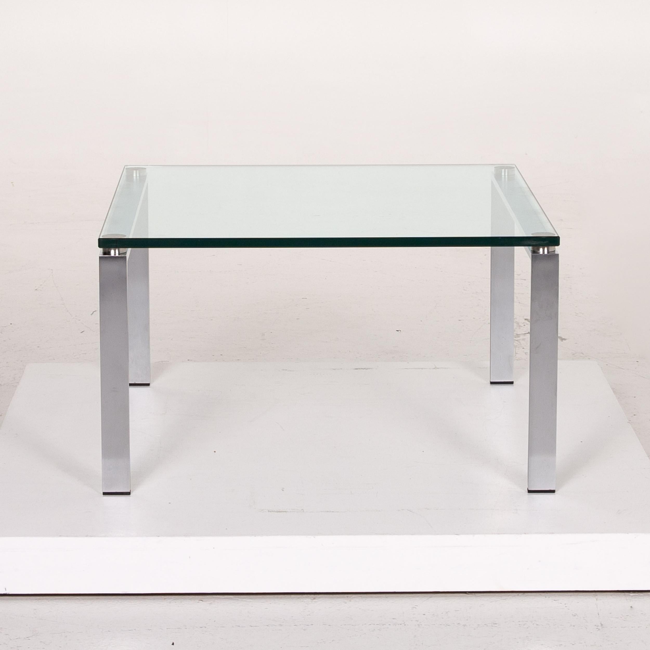 Walter Knoll Foster 500 Glass Metal Coffee Table In Good Condition For Sale In Cologne, DE