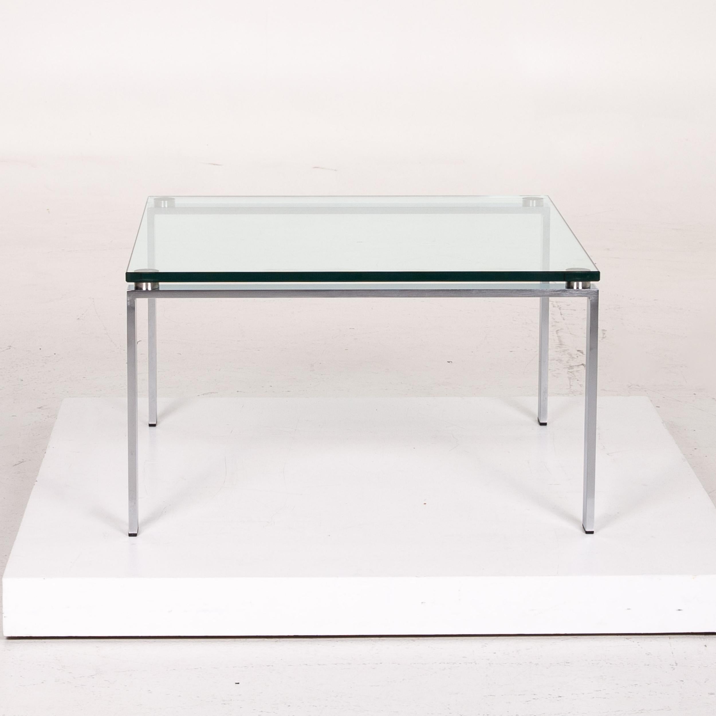 Walter Knoll Foster 500 Glass Metal Coffee Table For Sale 1
