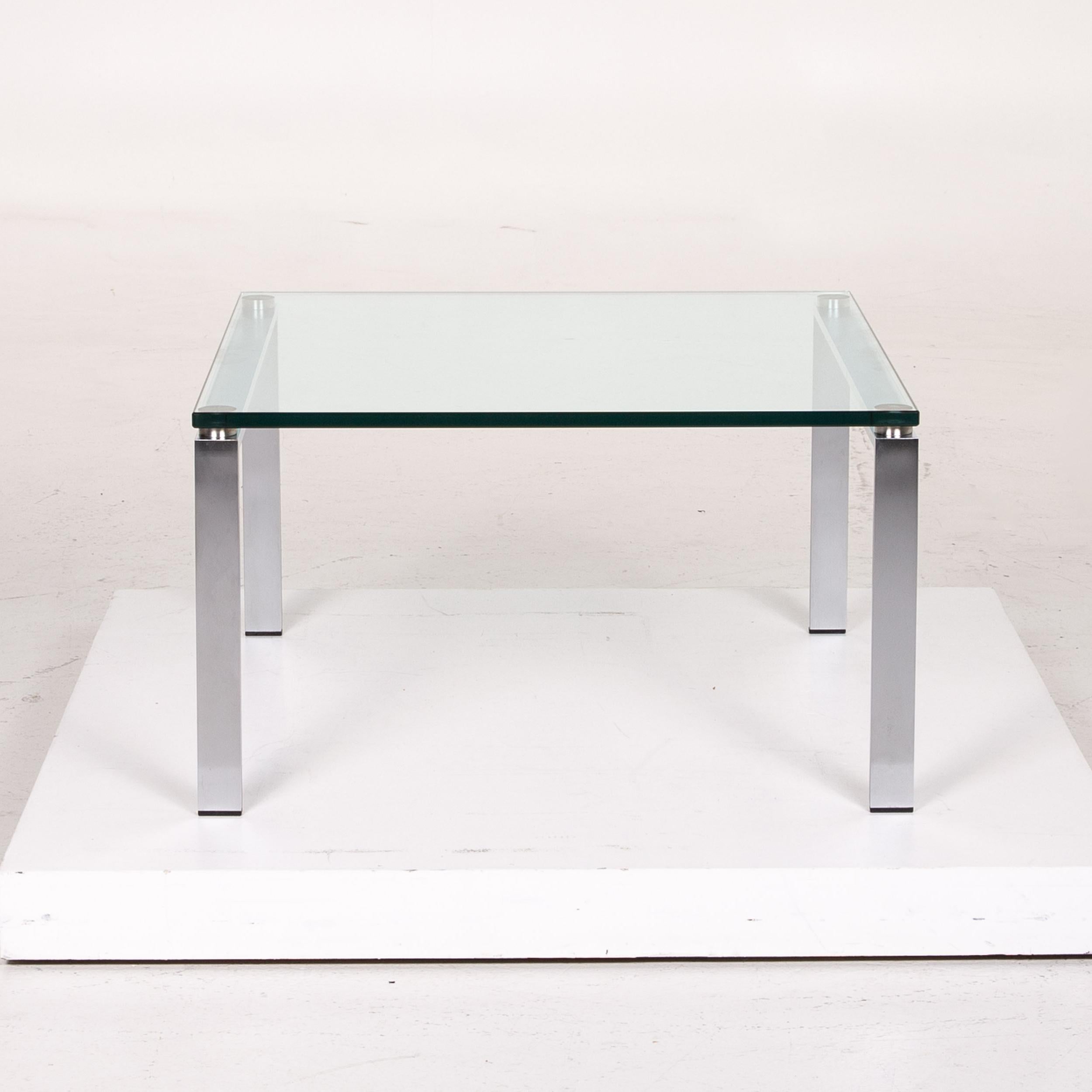 Walter Knoll Foster 500 Glass Metal Coffee Table For Sale 2