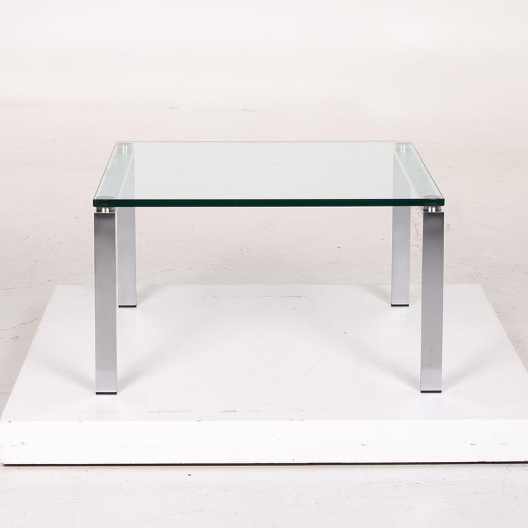 Walter Knoll Foster 500 Glass Metal Coffee Table For Sale at 1stDibs