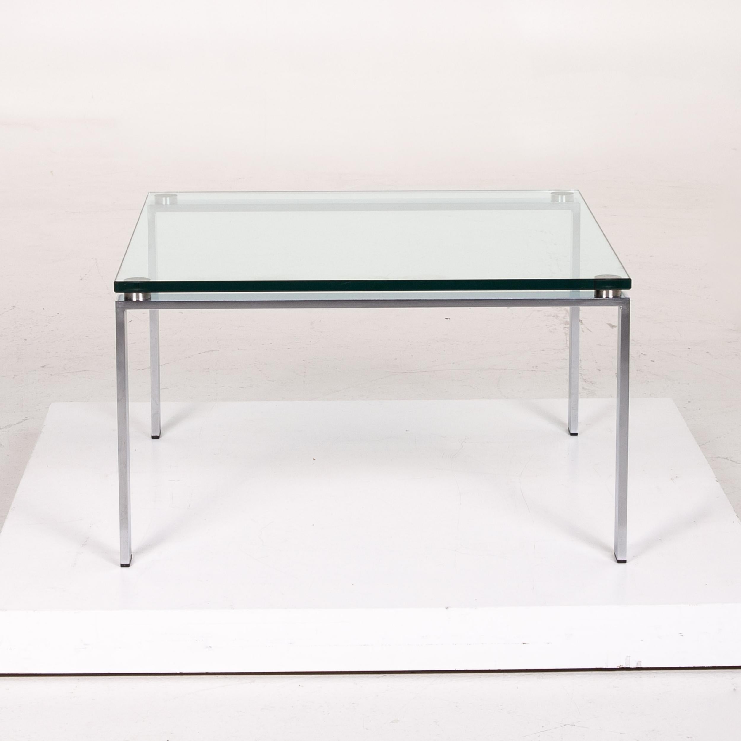 Walter Knoll Foster 500 Glass Metal Coffee Table For Sale 3