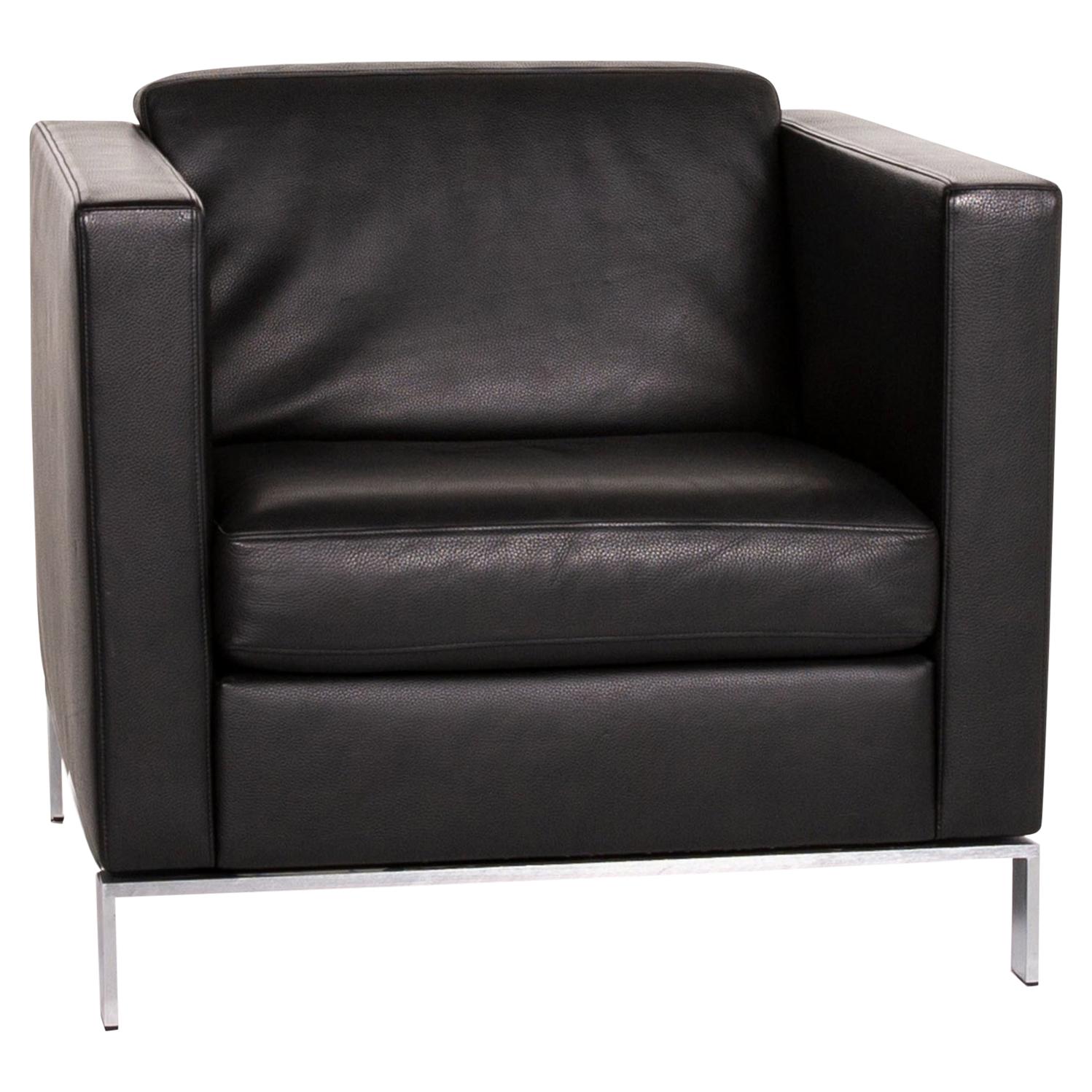 Walter Knoll Foster 500 Leather Armchair Black