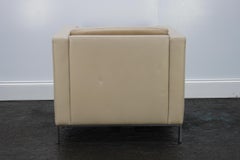 Walter Knoll "Foster 500.10" Armchair in Ivory Leather by Sir Norman Foster