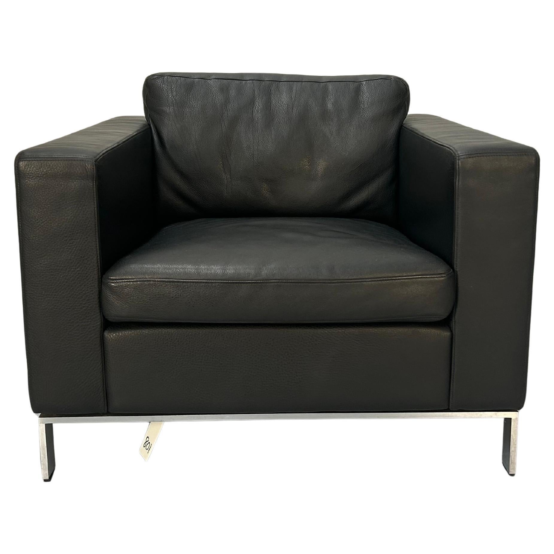 Walter Knoll "FOSTER 503.10" Sessel in BLACk Leder im Angebot
