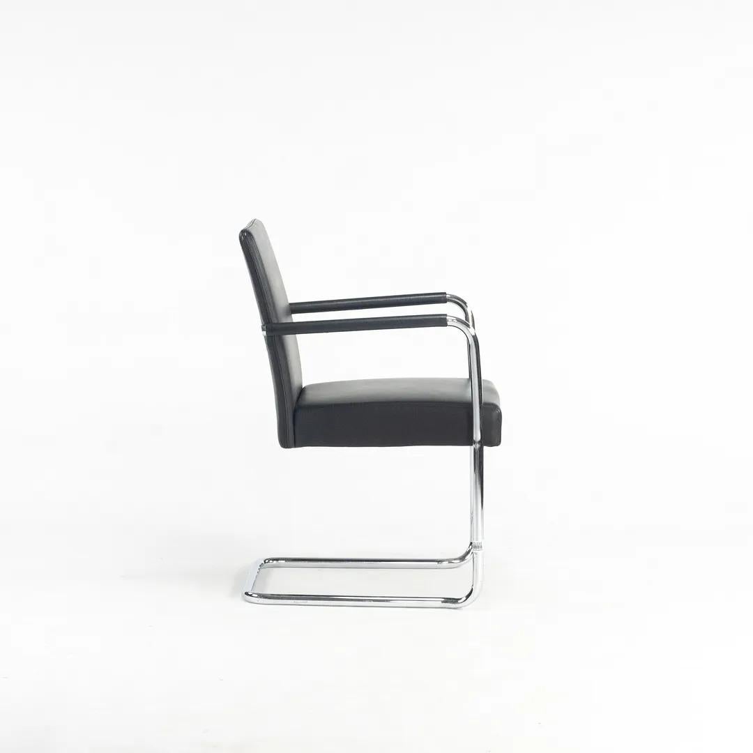 Walter Knoll George Cantilever Stacking Chairs designed by EOOS in Black Leather For Sale 6