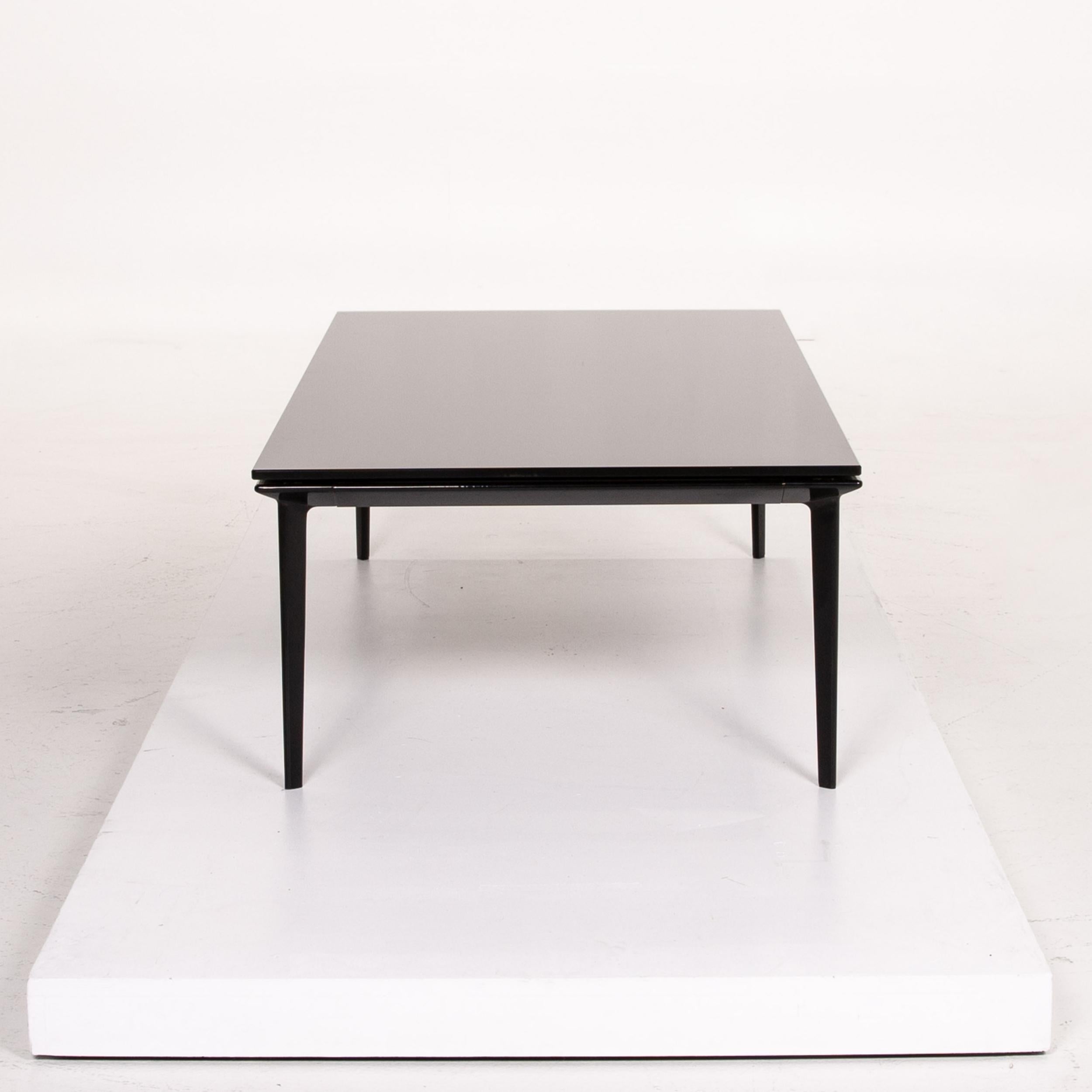 Walter Knoll Glass Aluminum Coffee Table Set Black Table For Sale 5