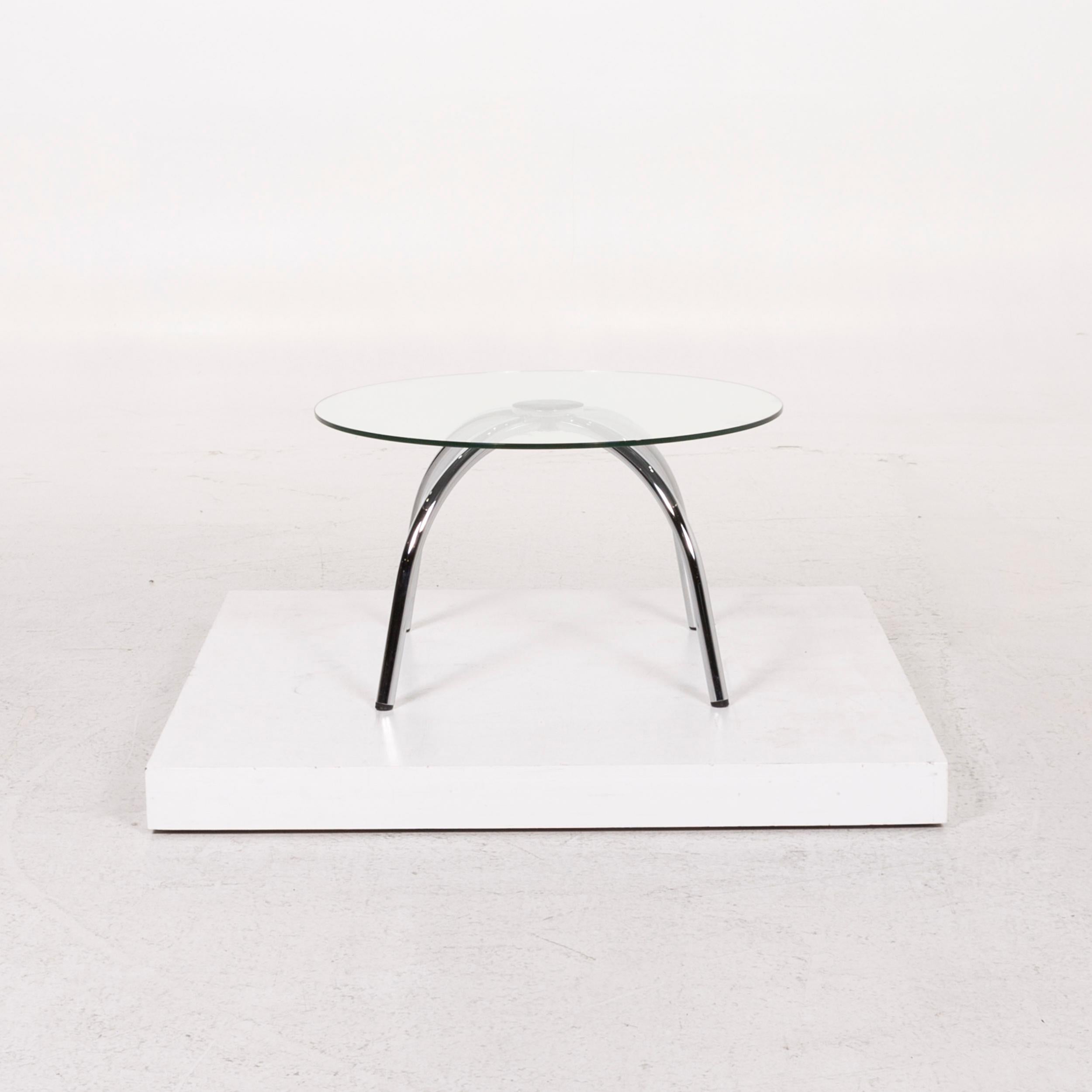 Walter Knoll Glas Couchtisch Rund im Zustand „Gut“ in Cologne, DE