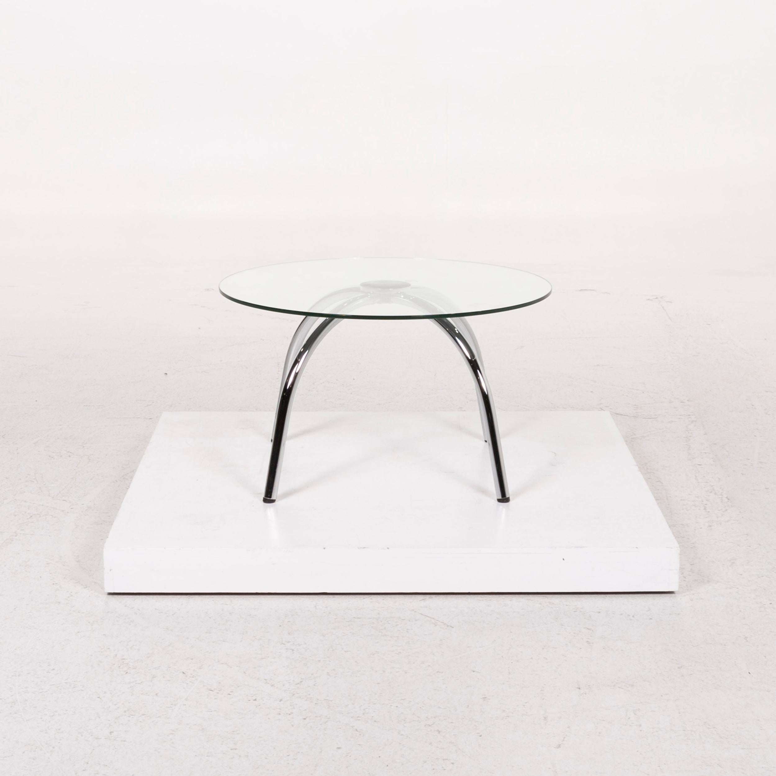 Walter Knoll Glas Couchtisch Rund 1