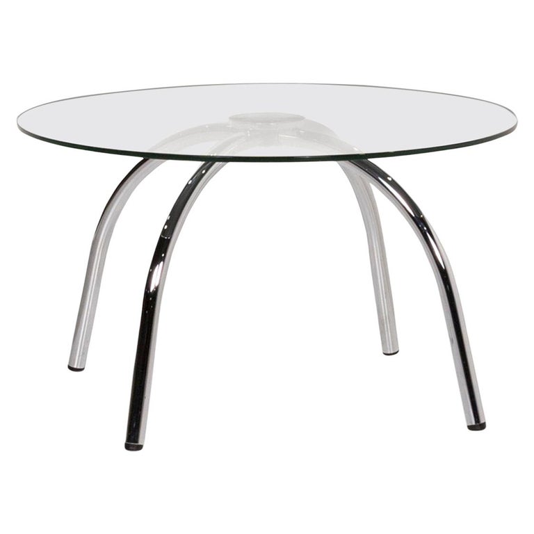 Walter Knoll Glass Coffee Table Round at 1stDibs