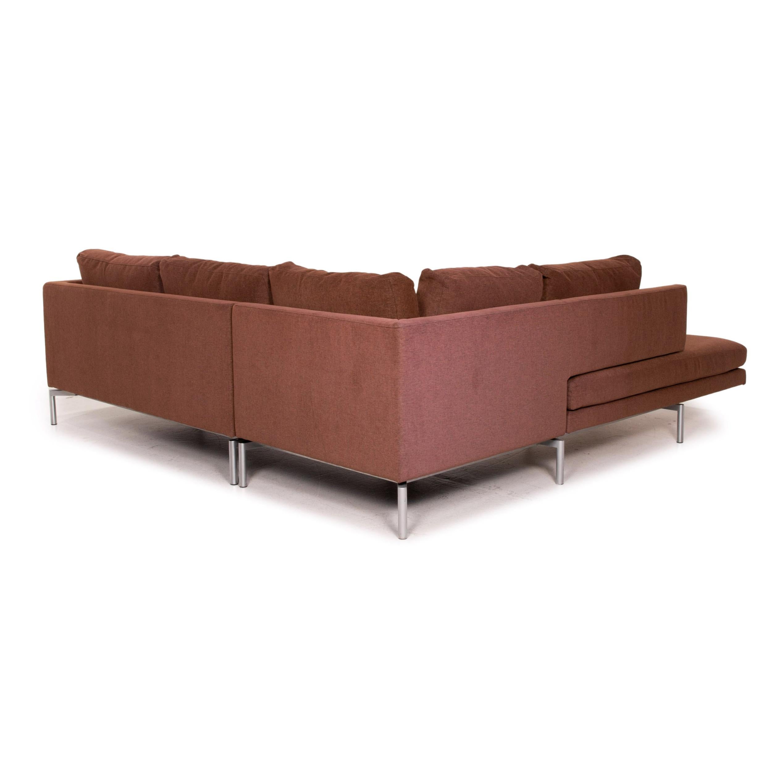Walter Knoll Good Times Fabric Corner Sofa Brown Function Couch 5