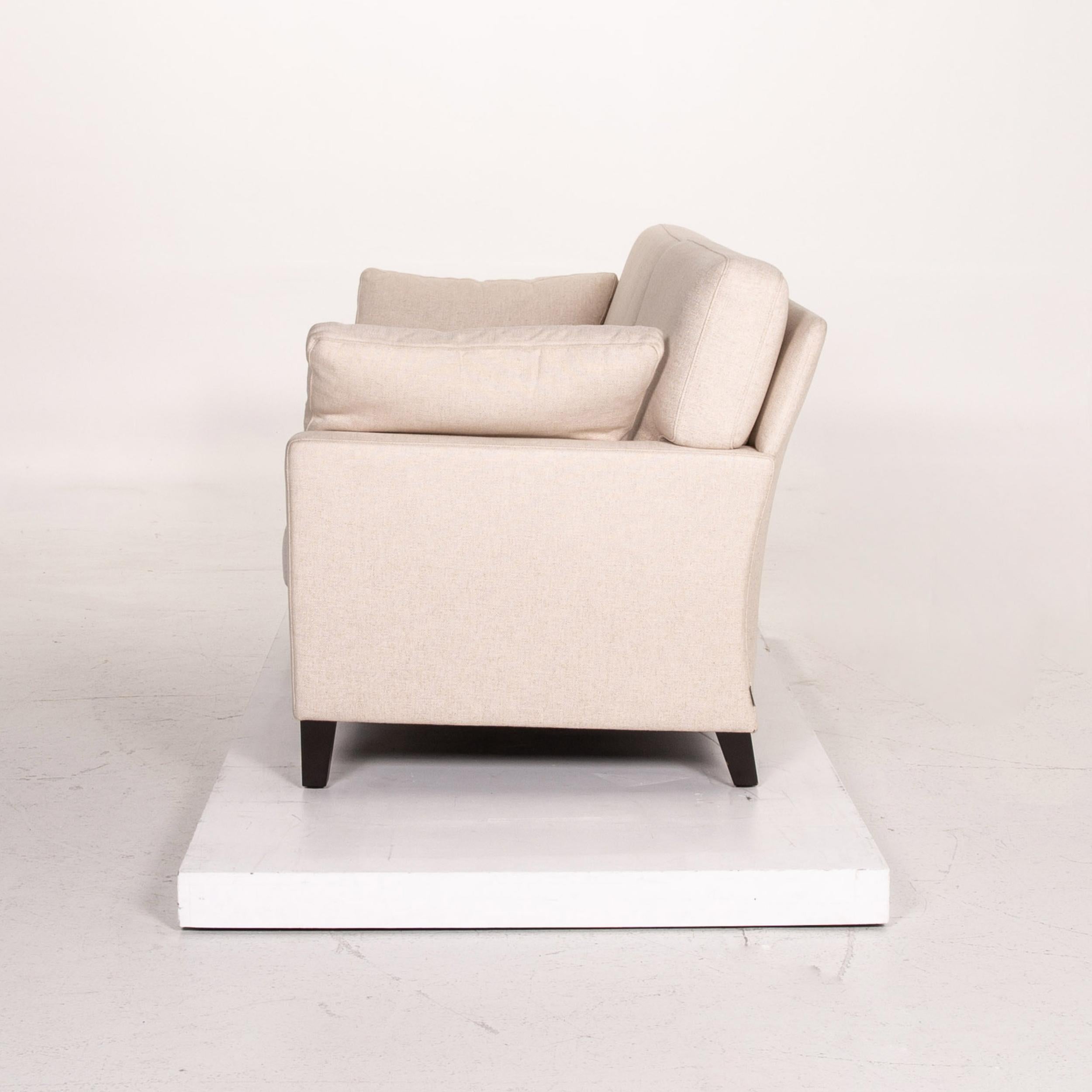 Walter Knoll Henry Fabric Sofa Cream Two-Seat Couch 5
