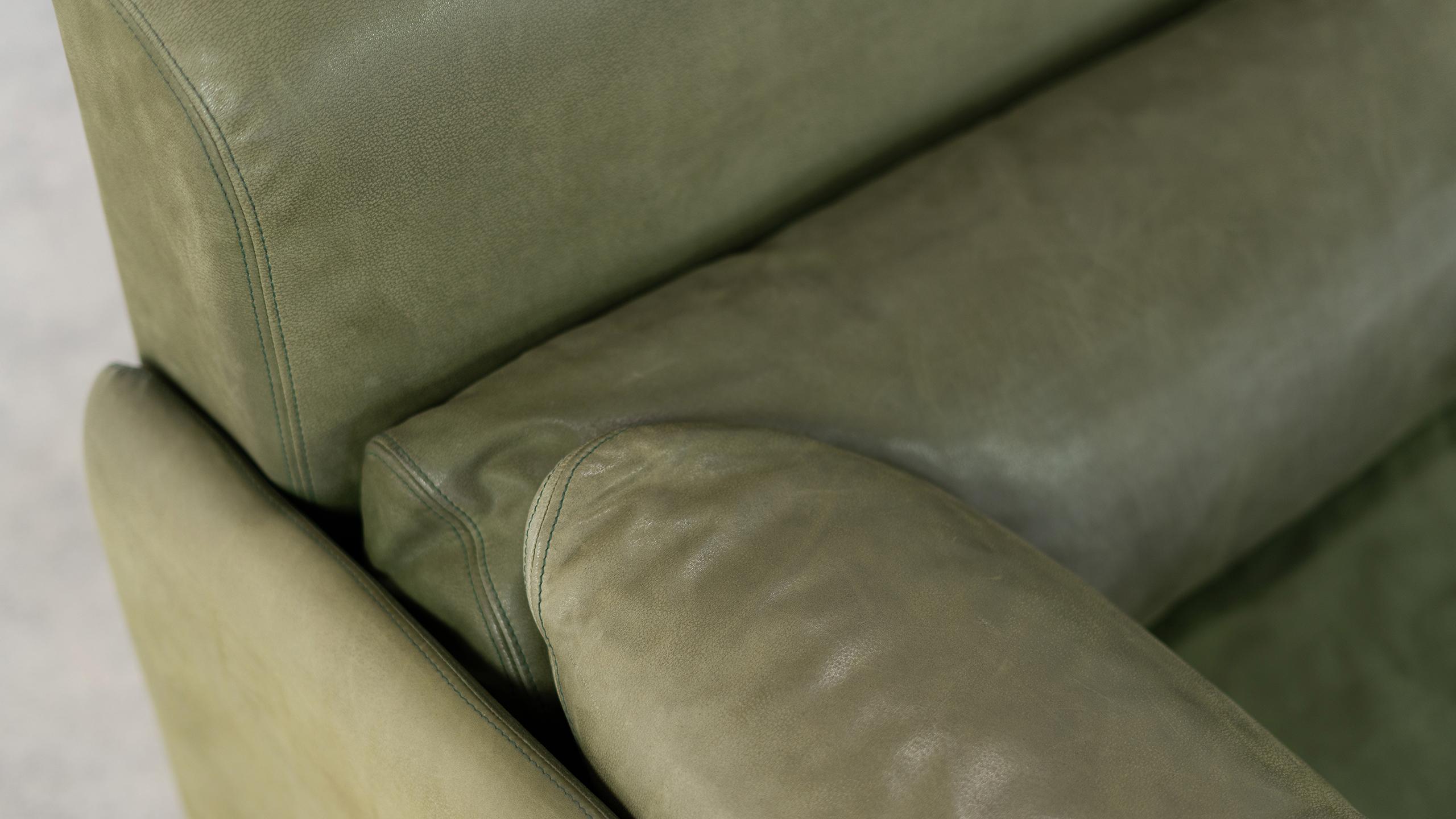 Walter Knoll, Hollywood Lounge 4 Seater Sectional Sofa, 1972 for Knoll, Olive 2