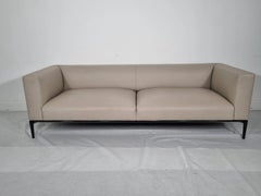 Walter Knoll Jaan Grande Sofa by EOOS in Premium Mocha Pelle Leather