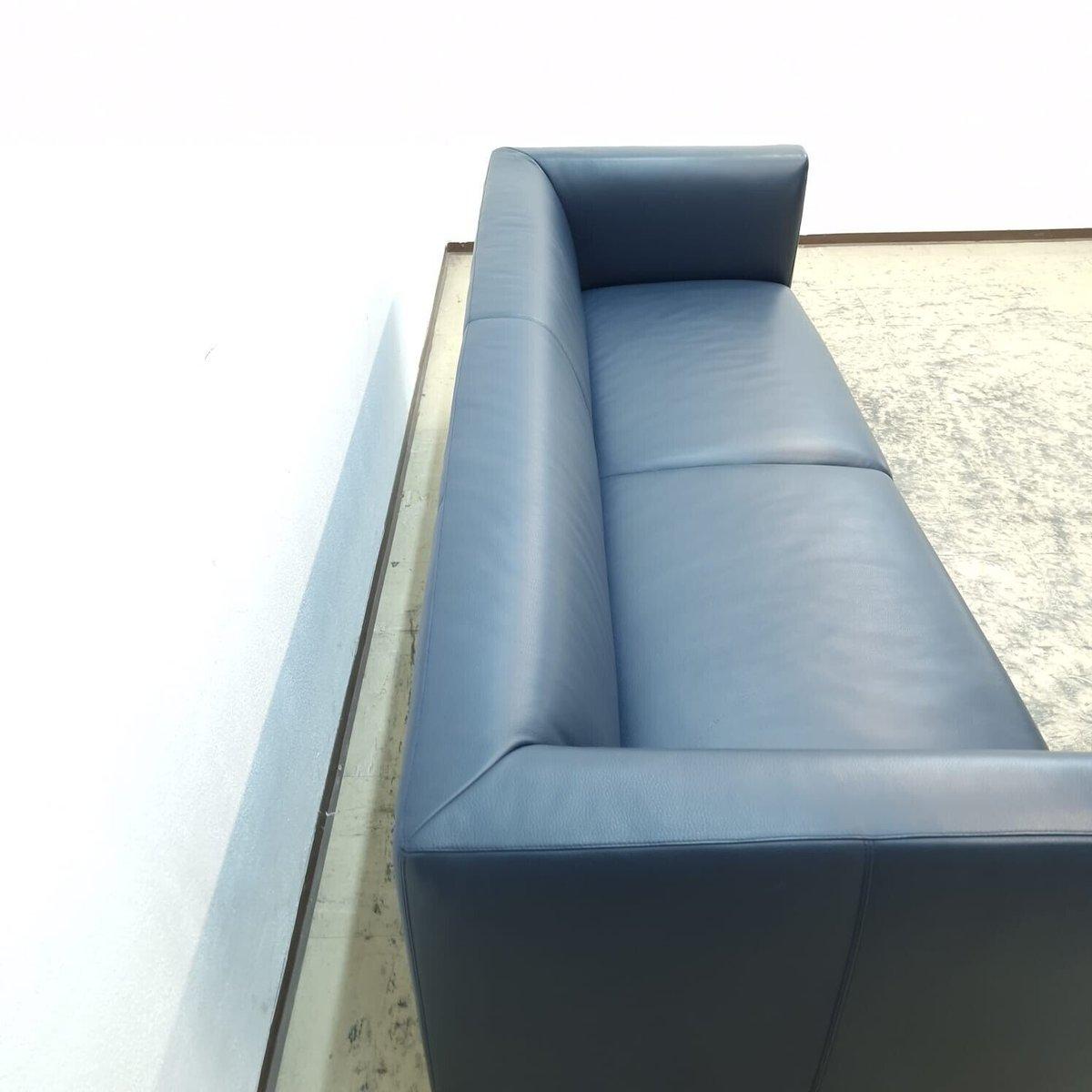 Walter Knoll Jaan Living Sofa Ledersofa Blau Wohnzimmer 4