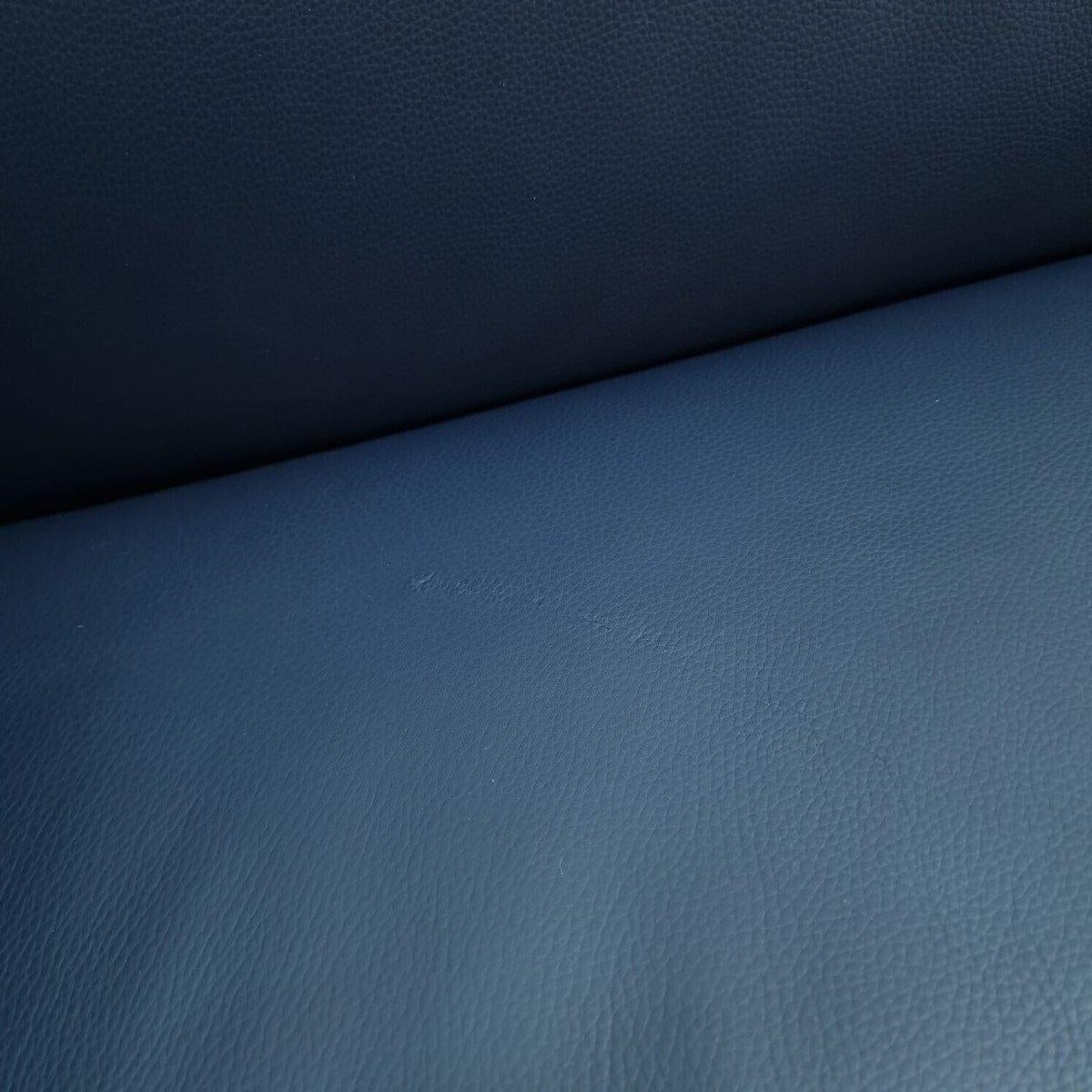 Metal Walter Knoll Jaan Living Sofa Ledersofa Blau Wohnzimmer