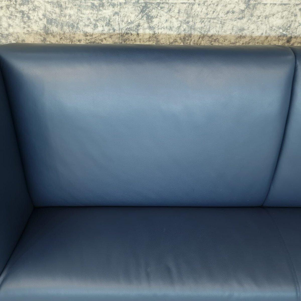 Walter Knoll Jaan Living Sofa Ledersofa Blau Wohnzimmer 1
