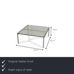 Walter Knoll Jason 391 Glass Table Silver