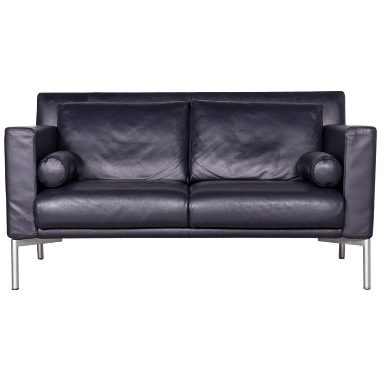 Walter Knoll Jason Designer Leather Couch Blue Two Seat For At 1stdibs Walter Knoll Jason Designer Leather, Jason Furniture Leather Sofa
